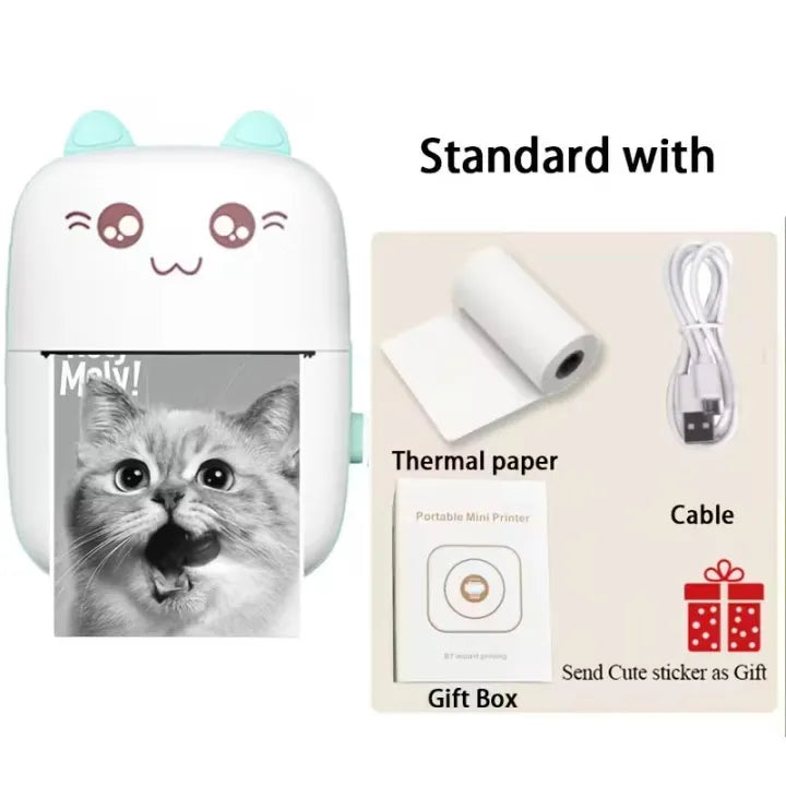 Portable Mini Pocket Printer BT Thermal Printer