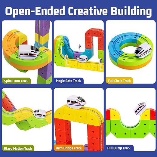 Versatile Magnetic Railcar Track Set